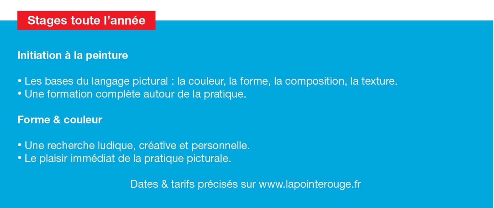 Stages de peinture à Lyon